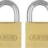 Brico Abus Hangslot Messing Tkb3/40 2 Stuks- Hangsloten