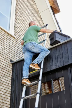Telescopische Ladders|Brico Aldorr Home - Telescoopladder 3,80M - Met Stabilisatievoet En Soft Closing