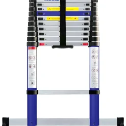 Telescopische Ladders|Brico Aldorr Home - Telescoopladder 3,20M - Met Stabilisatievoet En Soft Closing