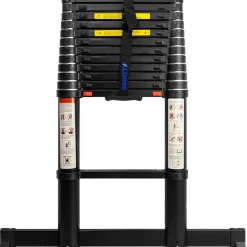 Telescopische Ladders|Brico Aldorr Professional - Telescoopladder 3,80M - Telescopische Stabilisatie Balk - Optigrip™