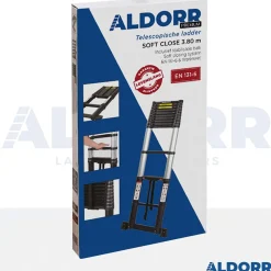 Telescopische Ladders|Brico Aldorr Professional - Telescoopladder 3,80M - Telescopische Stabilisatie Balk - Optigrip™