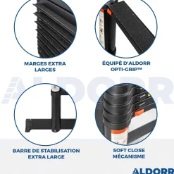 Telescopische Ladders|Brico Aldorr Professional - Telescoopladder 3,20M - Met Optigrip™ En Extra Brede Treden