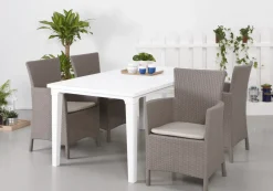 Brico Alibert Tuinstoel Iowa Dining Cappuccino- Tuinstoelen