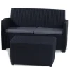 Brico Allibert Balkon Loungeset Mia Antraciet 4-Delig- Loungesets