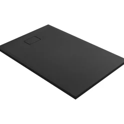 Douchebakken & Accessoires|Brico Allibert Douchebak Terreno 140X90Cm Rechthoek Zwart