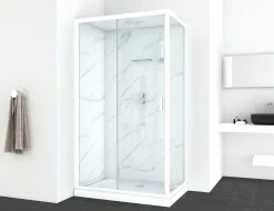 Douchecabines|Brico Allibert Douchecabine Enohr Rechthoekig 120X80Cm Wit