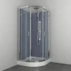 Douchecabines|Brico Allibert Douchecabine Everest Kwartrond 90X90Cm Zilver