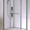 Douchecabines|Brico Allibert Douchecabine La Paz Rechthoekig 120X90Cm Gun Metal