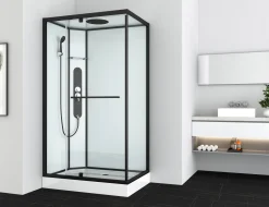 Douchecabines|Brico Allibert Douchecabine La Paz Rechthoekig 120X90Cm Zwart
