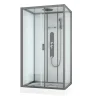 Douchecabines|Brico Allibert Douchecabine Uyuni Rechthoek 80X120Cm Grijs