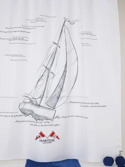 Douchegordijnen|Brico Allibert Douchegordijn Skye Polyester 180X200Cm