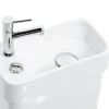 Duoblok Toiletten|Brico Allibert Duoblok Toilet Combi I Pk Aansluiting I Met Fontein Wit