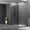 Douchecabines|Brico Allibert Inloopdouche Colors Walk-In 140Cm Zwart