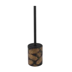 Toiletaccessoires|Brico Allibert Toiletborstel Met Houder Oural Zwart/Goud