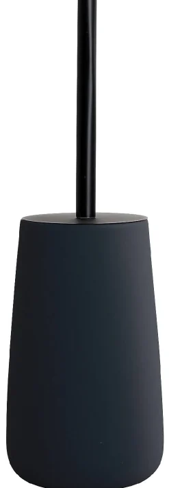 Toiletaccessoires|Brico Allibert Toiletborstel Met Houder O'Touch Zwart Soft Touch