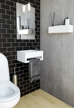 Toiletfonteinen|Brico Allibert Toiletfontein Banio 40Cm Wit