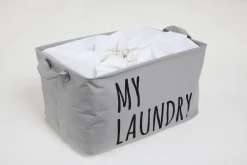 Droogrekken|Brico Allibert Wasmand My Laundry Polykatoen Grijs
