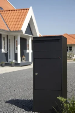 Brico Allux 800 Pakketbrievenbus Zwart Gegalvaniseerd Staal- Brievenbussen