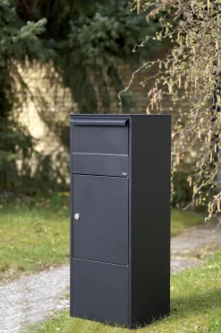 Brico Allux 800 Pakketbrievenbus Zwart Gegalvaniseerd Staal- Brievenbussen