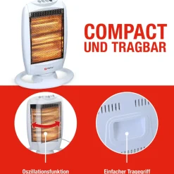 Brico Alpina Kachel Halogeen Draaibaar 1200 Watt