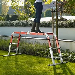 Vouwladders|Brico Altrex Plooiladder 'Varitrex Do It All' Aluminium 4 X 3 Treden