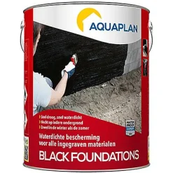 Gips- & Pleisterwerk|Brico Aquaplan 'Black Foundations' 4 L
