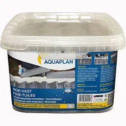 Gips- & Pleisterwerk|Brico Aquaplan Nok-Vast Grijs 4 X 0,25 M