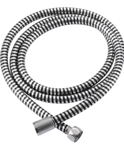 Doucheslangen|Brico Aquavive Doucheslang Pvc 175Cm Chroom-Zwart