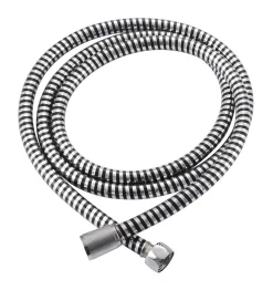 Doucheslangen|Brico Aquavive Doucheslang Pvc 175Cm Chroom-Zwart