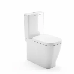 Duoblok Toiletten|Brico Aquavive Duoblok Toilet Look | Soft-Close Toiletzitting | Universee Afvoer| Randloos Toiletzitting Wit