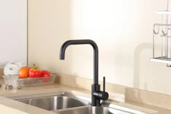 Keukenkranen|Brico Aquavive Eco Keukenmengkraan Fonti Zwart