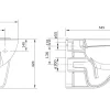 Wandclosetten|Brico Aquavive Hangtoilet Cetus Wit | Verhoogd Model | Soft-Close Toiletzitting | Randsloos Toiletpot