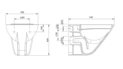 Wandclosetten|Brico Aquavive Hangtoilet Cetus Wit | Verhoogd Model | Soft-Close Toiletzitting | Randsloos Toiletpot