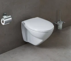 Wandclosetten|Brico Aquavive Hangtoilet Cetus Wit | Verhoogd Model | Soft-Close Toiletzitting | Randsloos Toiletpot
