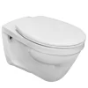 Wandclosetten|Brico Aquavive Hangtoilet Lunain Wit | Soft-Close Toiletzitting