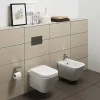 Wandclosetten|Brico Aquavive Hangtoilet Marano Wit | Soft-Close Toiletzitting | Randloos Toiletpot
