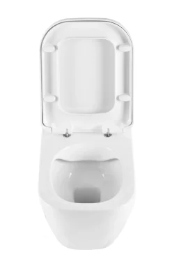 Wandclosetten|Brico Aquavive Hangtoilet Marano Wit | Soft-Close Toiletzitting | Randloos Toiletpot