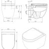 Wandclosetten|Brico Aquavive Hangtoilet Mazaro Wit | Soft-Close Toiletzitting | Randloos Toiletpot