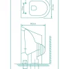 Wandclosetten|Brico Aquavive Hangtoilet Slizza Wit | Soft-Close & Quick Release Toiletzitting | Randloos Toiletpot