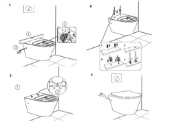 Wandclosetten|Brico Aquavive Hangtoilet Slizza Wit | Soft-Close & Quick Release Toiletzitting | Randloos Toiletpot