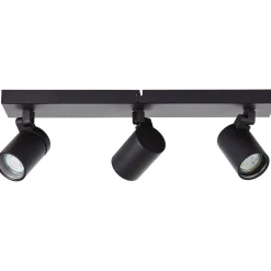 Badkamerverlichting|Brico Aquavive Plafondspot Irminio Bar Zwart 3Xgu10 5W