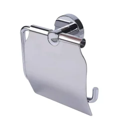 Toiletaccessoires|Brico Aquavive Toiletrolhouder Met Klep Chroom