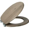 Wc-Brillen|Brico Aquavive Toiletzitting Mdf Donker Eik