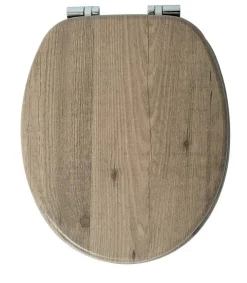 Wc-Brillen|Brico Aquavive Toiletzitting Mdf Donker Eik
