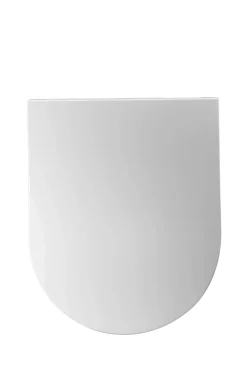 Wc-Brillen|Brico Aquazuro Toiletzitting D-Vorm Murano Duroplast Wit
