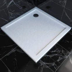 Douchebakken & Accessoires|Brico Aurlane Douchebak Pedra 90X90Cm Wit Mat