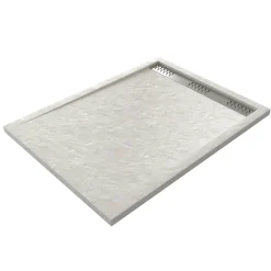 Douchebakken & Accessoires|Brico Aurlane Douchebak Pedra 120X90Cm Wit Steeneffect