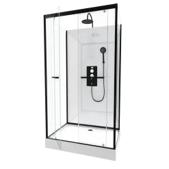 Douchecabines|Brico Aurlane Douchecabine City 110X80X219-230Cm Rechthoekig