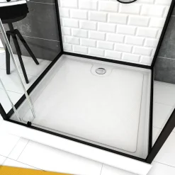 Douchecabines|Brico Aurlane Douchecabine Metro 80X80X219-230Cm Vierkant