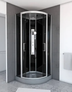 Douchecabines|Brico Aurlane Douchecabine Premium2 Round 95X95X215Cm